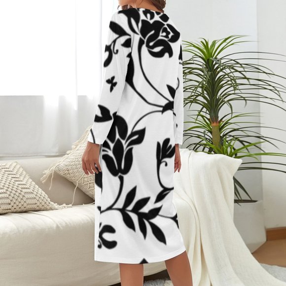 Black Vine Elegant Dress All Sizes - Picture 2 of 4